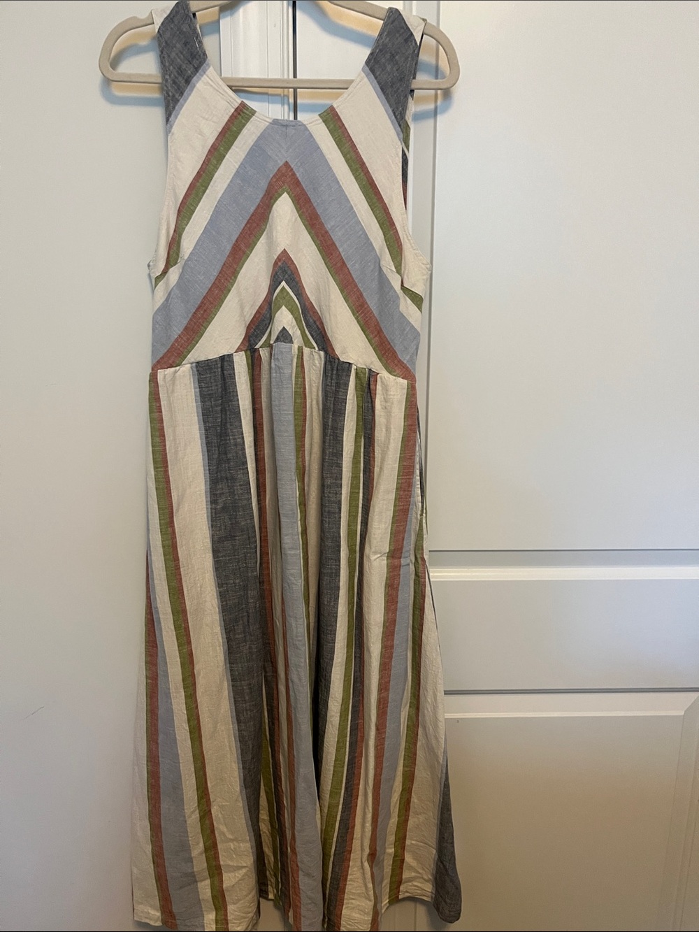 United By Blue Multicolor Striped Sleeveless Dress
